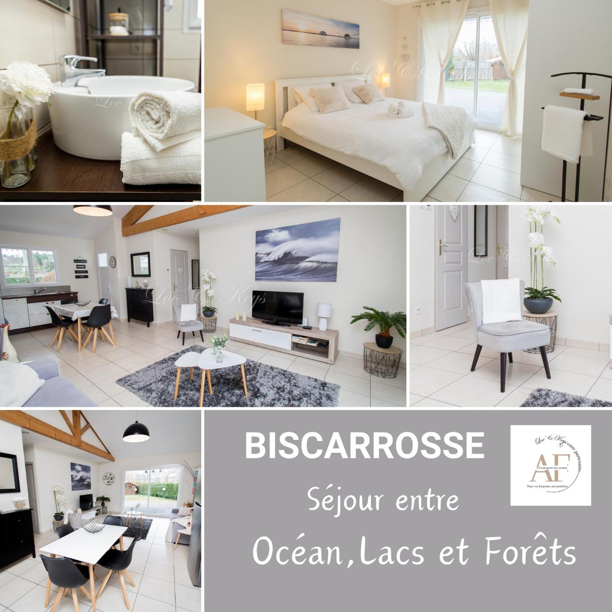 Ravissante Maison Cosy 4* Biscarrosse Proche Lac Экстерьер фото