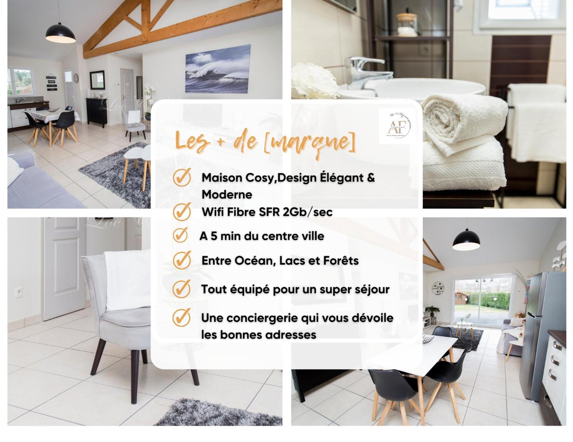 Ravissante Maison Cosy 4* Biscarrosse Proche Lac Экстерьер фото